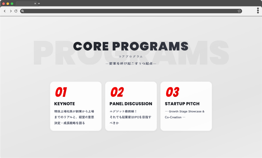 Beyond Limits - コアプログラム